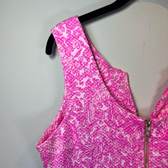 Lilly Pulitzer Target Women's See Ya Later Sheath Mini Dress Pink Sleeveless 14 - Picture 9 of 14